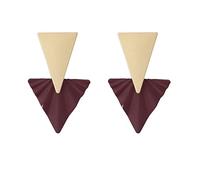 GGYTMQL Temperamento de la Moda Personalidad Triángulo geométrico Rombo Simple Damas Pendientes de Alta Gama