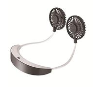 GGYTMQL Ventilador de Cuello Colgante, Mini Ventilador portátil USB Hands Free Personal Fan Personal Hanging Neck-Orange (Naranja)