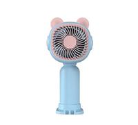GGYTMQL Ventilador portátil Hands Enfriamiento Personal Mini Ventilador de Viajes para Acampar al Aire Libre USB de 1 Velocidad de 1 Velocidad (Color: Verde)