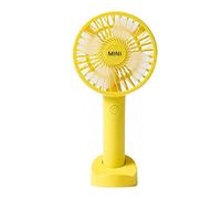 GGYTMQL Ventilador USB Mini Fold Recargable Portable Portable Sostenía Pequeño Enfriador de Aire Carga de electrodomésticos Ventilador de Escritorio (Color: Verde, Tamaño: 1200 mA)