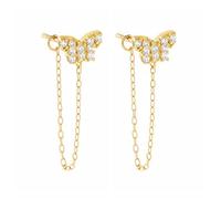 GGYTMQL Y pequeños Pendientes de Mariposas para Mujeres perforando Pendientes de Joyas de Arete