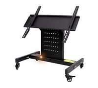 GGZONE Soporte de TV rodante, Carro de TV móvil, Carro de Monitor de Baja Altura para TV de Pantalla Curva Plana de 32-65 Pulgadas, ángulo de visión Ajustable de 45° Beautiful Scenery