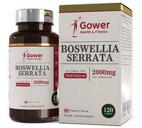 GH Boswellia Serrata en Cápsulas de 2000mg de Alta Potencia | Extracto de Boswellia 5:1 | 120 Cápsulas Veganas | Suplemento de Incienso de Serrata | Sin OMG ni Gluten | Fabricado en el Reino Unido