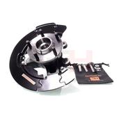 GH GH-283204H Mangueta de suspensión con buje de rueda con cojinete rueda con tapa contra salpicaduras con tornillos Delantero Derecha