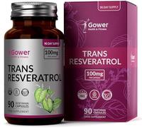 GH Resveratrol | 90 Suplementos de Alta Potencia - 100mg de Trans Resveratrol por Dosis | Suplemento Antioxidante de Hierba Nudosa Japonesa | Sin OMG ni Alérgenos | Fabricado en el Reino Unido
