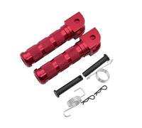 GHAEKEBC Pedal Trasero De Aluminio para Motocicleta para CB650F para Dax para Monkey Piezas De Uso General para Motos De Cross Estriberas para Motocicletas(Rojo)