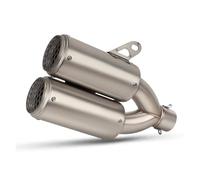 GHAEKEBC Silenciadores Escape para ZX-6R ZX6R ZX 6R Proyecto Motocicleta 51mm Silenciador De Doble Tubo Línea Carreras Escape