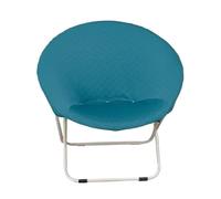 GHAKKE Fundas Elásticas Gruesas para Silla De Platillo Fundas para Silla Redondas De Jacquard con Rombos Y Diseño De Luna Protector Plegable para Silla De Platillo para Adultos(Green)