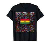Ghana Explorando Banderas del Mundo Camiseta