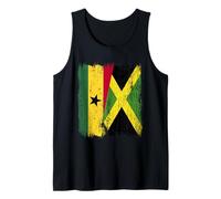 Ghana Jamaica Media Bandera Herencia ghanesa jamaicana Camiseta sin Mangas