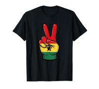 Ghana Peace Sign Patriotic Country Ghanaian Flag Camiseta