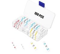 GHappiness 100 conectores de alambre termorretráctiles impermeables, no necesita herramientas de crimpado, relación de encogimiento 3:1 para proyectos automotrices, marítimos, eléctricos domésticos y