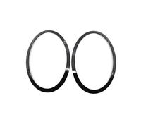 GHASDF Cubierta Faro Lentes Kit marco párpado faro delantero y trasero embellecedor rejilla cubierta luz trasera Para Cooper F55 F56 F57 2014 color negro brillante