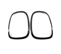 GHASDF Cubierta Faro Lentes Kit marco párpado faro delantero y trasero embellecedor rejilla cubierta luz trasera Para Cooper F55 F56 F57 2014 color negro brillante