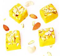 Ghasitaram Gifts Indian Sweets - Sugar Free Kesar mawa barfi 200 GMS