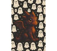 Ghastly Troupe Dragon || Lined Notebook, 6x9, 120 Pages: A whimsical Halloween journal for writing, sketching, and daily reflections - where a curious dragon joins a merry band of ghosts.