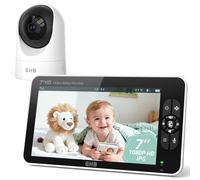 GHB Camara Vigilacia Bebe 7 Pulgadas IPS 1080P Pantalla Duración 168 Horas