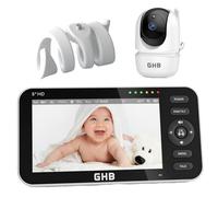 GHB Camara Vigilancia Bebe 5" 350 Grados horizontalmente Soporte Camara Vigilancia Bebe