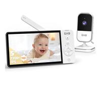 GHB Camara Vigilancia Bebe 5" 720P HD Vigilabebes con Camara con Pantalla IPS de 5000mAh, Visión Nocturna, Comunicación Bidirecciona, Escucha Bebes, Modo de Ahorro de Energía, Zoom 4X