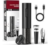 GHB Sacacorchos Eléctrico Abridor de Botellas Recargable con Cortador de Papel/Vertedor/Tapón de Vacío/Aerator/Anillo de Vino