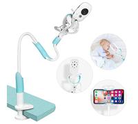 GHB Soporte para Camara Vigilancie Bebe Soporte Universal con Palo Rotación Flexible de 360° para Fijar la Cámara de Bebe