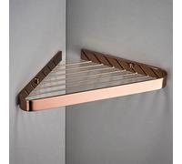 GHBSDNEPP Estante de Ducha Esquinero de Latón para Baño, Estantes Flotantes, Montado en la Pared, Champú, Gel de Ducha, Toallero, Estante de Drenaje, Estantes de Cocina Multifuncional, Estante de/Oro