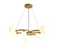 GHBSDNEPP Lámpara de Mesa Moderna Y Sencilla con Forma de Haba Mágica, Ideal para Salón, Comedor O Dormitorio de Villa. Lámparas de Lujo de Estilo Nórdico. Lámpara de Araña Posmoderna E27 para Salón -