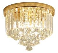 GHBSDNEPP Lámpara de Techo Popular, Redonda, de Cristal K9, Regulable, con Forma de Gota de Lluvia, Lámpara de Techo Led Empotrada para Dormitorio, Pasillo, Cocina, Bar, Pasillo/40 cm/un Color/20 cm