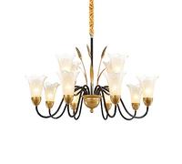 GHBSDNEPP Lámparas Colgantes Doradas, Candelabros para el Hogar, Candelabro Sputnik Moderno de Mediados de Siglo, Lámpara de Techo Semicubierta Wash, Bombillas de Iluminación, Lámparas de Dormitorio/R