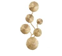 GHBSDNEPP Lámparas de Pared con Diseño de Hoja de Loto, Apliques de Pared Led de Lujo, Lámparas de Pared Metálicas Creativas, Elegantes Lámparas de Pared Led para Interiores, Ideales para Cocina, Sala