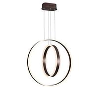 GHBSDNEPP Y Marrón Sala de Estar Moderna Comedor Estudio de Estudio Estudio Araña Led Anillo de Atenuación Simple Lámpara Creativa/Brown