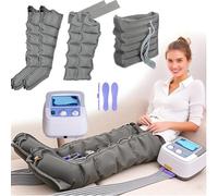 GHCCDAM Masajeador de Piernas Doble Compresión de Aire| Masajeador de Pies y Piernas | Botas Presoterapia Piernas | 6 /4Cavidades Presoterapia para Casa Masajeador de piernas