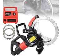 GHCCDAM Rozadora Pared Sin Escobillas Eléctrica Ranuradora De Ladrillos Potencia Máxima 8980/9500W, con Bomba De Agua Mejorada, Cuchillas para Hormigón Mármol, para Ladrillo, Granito, Mármol