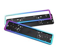 GHCPMQ 2 Piezas Soporte Matrícula Coche para Ford Mustang 2015-2023,Duradero Resistente Soporte para Matrícula Coche Accesorios,C-Gradient Color