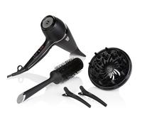 ghd Air Kit - Secador de Pelo Profesional con Boquilla, Difusor, Cepillo, Pinzas y Funda, Secado 2x Más Rápido, Reduce el Encrespamiento - Para Todo Tipo de Cabello - Color Negro, (Enchufe Europeo)
