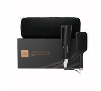 ghd Chronos Max, juego de alisador de pelo de placa ancha, regalo festivo con cepillo de paleta ghd The All-Rounder y bolsa suave a prueba de calor, platos 85% más grandes