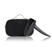 ghd Flight+ - Secador de Pelo de Viaje, Potente, Premium, Plegable y Portátil con Lujoso Estuche de Transporte, Voltaje Dual - Para Todo Tipo de Cabello - Color Negro, (Enchufe Europeo)