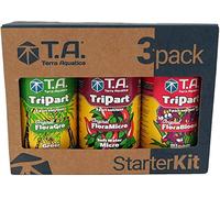 Ghe Pack de cultivo interior | 3x0,5L | Terra AQUATICA Tripart® Soft Water FloraSeries StarterKit | Grow/Bloom | Made in France | Rico en minerales | Hidroponía | AUXINE - Jardinería Alternative®