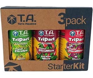Ghe Pack de cultivo interior | 3x0,5L | Terra AQUATICA Tripart® Soft Water FloraSeries StarterKit | Grow/Bloom | Made in France | Rico en minerales | Hidroponía | AUXINE - Jardinería Alternative®