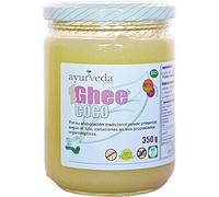 Ghee con Aceite de Coco Bio Ayurveda 350g | Mantequilla Clarificada + Coco Orgánico | Sin Lactosa, Sin Gluten, Apto Paleo y Keto