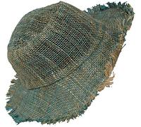 Gheri Sombrero de verano de paja natural 100% cáñamo para hombre, playa, navegante, Panamá, ala ancha, vacaciones de verano, A, talla única