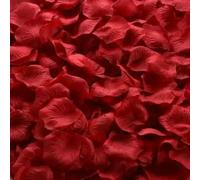 GHFNJYH 100/500/1000 Piezas de Tela de Seda Artificial, Rosas de imitación, pétalos de Rosa para decoración de Bodas, Flores Falsas Decorativas, Color Vino Tinto, 500 pi