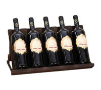 GHFXSCV Botellero de Madera Maciza - Soporte para Botellas de Vino, decoración para Armario de vinos, Soporte Plegable de Madera para Vino, botelleros Plegables de Madera Maciza, Soporte p