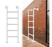 GHFXSCV Escalera de Emergencia para sótano - Escalera de Hierro para Hueco de Ventana, Escalera de Entrada de Alta Resistencia, Escalera de Metal de Pared para ático, Escalera de Escape de