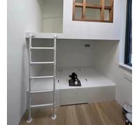 GHFXSCV Escalera para literas, Escalera para Cama Alta con Entrada de Pared, Escalera de Emergencia para sótano, Escalera de Escape de Incendios para Pozo de Ventana, Escalera para Loft, e