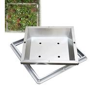 GHFXSCV Tapa de inspección de Acero Inoxidable para Tanque séptico, Tapa de Acceso de Drenaje de 90 cm (35 Pulgadas), solución Duradera para Plantar césped, diseño Resistente para Uso en Exteriores.