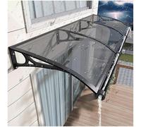 GHFXSCV Toldo de policarbonato para Ventana con Soporte de Aluminio. Refugio Exterior Duradero para Proteger de la Lluvia y la Nieve. Opciones de Ancho: 20" x 142". Color Gris (31.5" x 63").
