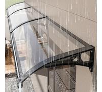 GHFXSCV Toldo de policarbonato Transparente para Puerta, Soporte de Aluminio Moderno, Refugio Exterior para Techo Que Protege de la Lluvia y la Nieve, toldo Elegante para Puerta Principal, Ideal par
