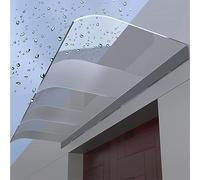 GHFXSCV Toldo Exterior de policarbonato para Puerta Principal, Patio, con Forma de Arco, Parasol Invisible, para Ventana, 40 x 360 cm de Ancho, Impermeable y Resistente a los Rayos UV, 40 x 340 cm.