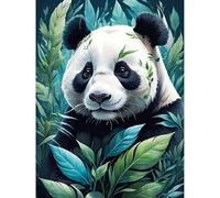 GHHKUD Pintura Diamante, 5D Panda Diamond Painting Kit Adultos, Diamond Painting Kits Completo, Manualidades Adultos DIY Cristal Pintura De Diamante Para, Painting Para Decoración 30x40cm